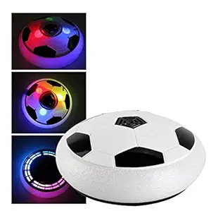 Sakshat Air Power Indoor Outdoor Football disc/Hover Disk for Kids/Soft Foam Floating Led Light/Football Game Toy Soccer/Adventurous air Power & Light up Ball/Football/Soccer/Hover/disc