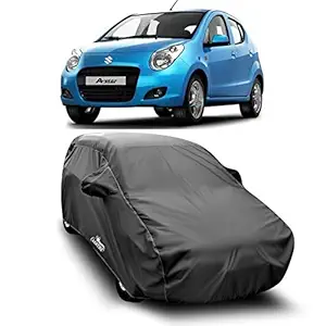 ROYALS CHOICE Water Resistant Car Cover for Maruti Suzuki A-Star (Gray with Mirror Pocket)