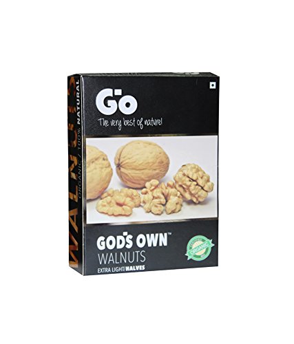 Go Organic Kashmiri Extra Light Halves Walnuts kernels(Without Shells) 250 gm | Walnut Dry Fruits | Organic Walnut | Kashmiri Walnuts Kernels for Snacking & Baking