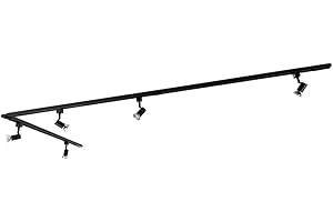 QAZQA Sistema de riel moderno con 5 focos monofásico negro - Jeany Aluminio/Acero Alargada Adecuado para LED Max. 5 x 50 Watt