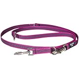 216GM-PN-DP Julius K9® gummierte Sportleine 20 mm breit - 2,2m lang doppelt verstellbar - Führleine Trainingsleine - K-9 - mit beidseitigen Antirutschfäden
