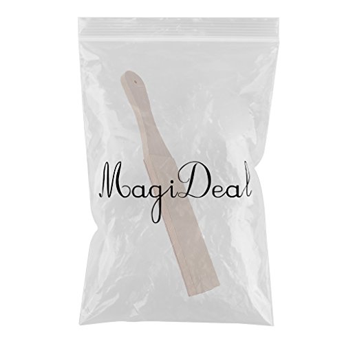 Holzgriff Leder Abziehriemen Rasiermesser Schärf-Gurt Streichriemen Schärfen Strop für Herren Friseur Rasieren Rasiermesser - 2