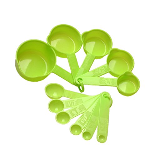 YWRJE 11 Stück Schöne Löffel mit Graduierung Messlöffel Gewürzlöffel DIY für Backen