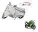 Auto Hub 100% Water Resistant Silver Two Wheeler Body Cover For Kawasaki Ninja 650 - By AS Traders RS.499.00