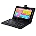 Produktbild GoClever micro USB Tastatur mit Kunstleder Tasche für 9 und 10 Zoll Tablets