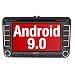 Produktbild PUMPKIN Android 9.0 Autoradio für VW Radio mit Navi Unterstützt Bluetooth aptX, DAB + CD DVD Android Auto WiFi 4G USB MicroSD 2 Din 7 Zoll Bildschirm