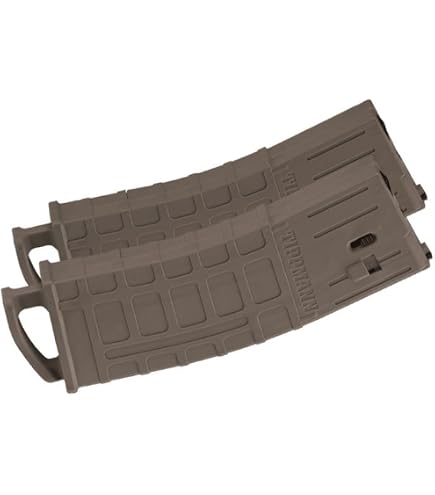 Chargeur Airsoft M4/SCAR - Magazine Hi-Cap 300 Rounds - Avec Roue De Remontage - Métal Noir - Pour AEG