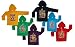 Kids Boys and Grils Hooded T shirt Full Sleeve Cotton Top & Tees Multi Color pack of 6 RS.579.00