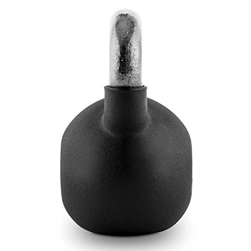 Capital Sports V-ket Kettlebell Kugelhantel mit flächenschonender Vinyl-Ummantelung (großzügiger Griffbügel, aufgedrucktes Gewicht, abgeflachter Boden) schwarz-blau - 2