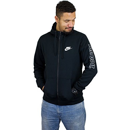 Comprar Nike M NSW Hoodie FLC GX Swsh+ Sudadera, Hombre, Negro
(Black/White), L Revisión