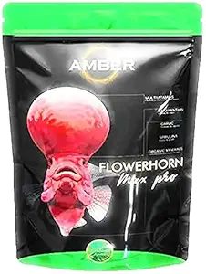 Lovely Pets Kingdom ? Amber Taiyo Max Pro Flowerhorn Fish Food Pouch (100 g, Small)