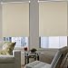 Produktbild SHINY HOME® Thermo Rollo Plissee Verdunklungsrollo Klemmfix lichtdurchlässiges Rollo- ohne Bohren blickdicht und Beschichtung für fenster inkl. Klemmträger und Seitenführung 80x175cm(Beige)