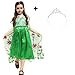 Produktbild Katara 1842 - Eiskönigin Prinzessin Elsa Frozen Partyfieber Kostüm, Kleid Inklusive Diadem, Gr. 122, Grün