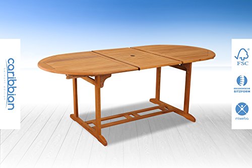 Sitzgruppe Belmont Gartenset Sitzgarnitur 6 Personen Holz Gartenmöbel Gartengarnitur Tisch - 9