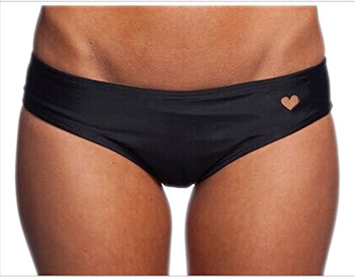 ELE GENS Damen Bikinihose Bikinislip Badeslip Badepants Slip Bikini Schwarz - 2