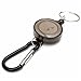 Produktbild ChaRLes Badge Reel Teleskop-Key-Leckschnecken-Carabiner Recoil Retractable Holder Schlüsselkette 4 Farben - Schwarz