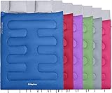  KingCamp Oxygen Doble Saco de Dormir con Almohadas 3 Season Extra Grande Queen Saco de Dormir para Acampar Senderismo viajan Interior y Exterior