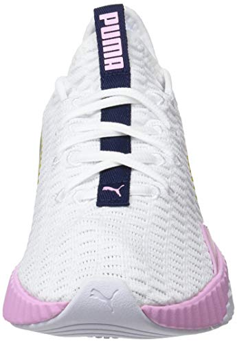 puma defy white pale pink
