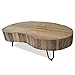 Produktbild Teakholz Couchtisch LAGOS II Nierentisch Wohnzimmer Tisch Teak Massivholz sandgestrahlt Industrial Design 110x80cm 14252