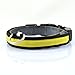 Produktbild Kingnew LED Nylon Hund Katze Halsband Sicherheit Pet Light-Up blinkendes Leuchten leuchtend (S, gelb)