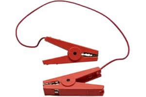 Doblit Electric Fence Connector Lead 60cm – Fence to Fence Cable for Connecting Fence Lines – Crocodile Clip Electric Fencing Accessory with Stainless Steel Teeth – Multi-Line Connection