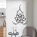 Produktbild Wandaufkleber Vinyl Jingya Lotus Yoga Aufkleber Gesundheit Museum Teestube Wanddekoration Wandaufkleber Wasserdicht Sonnenglas Tür Und Fenster Aufkleber 58 * 80 Cm