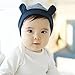 Etosell Kids Lovely Newborn Baby Cotton Ears Stripe Cotton Baby Beanie Warm Hat Caps (Blue)