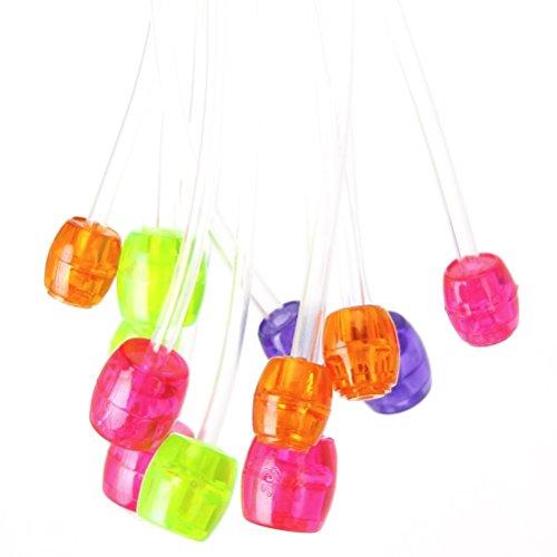 PIXNOR 12 bunte afghanischen tunesischen Kunststoff Teppich-Haken-Stricknadeln (3.5 mm bis 12,0 mm) - 2