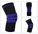 Produktbild S-XXL Basketball Unterstützung Silikon Gepolsterte Knieschoner Kneepad Knieschoner Unterstützung Bandage Meniskus Patella Displayschutzfolie Sport Sicherheit Schutz, Schwarz, 48 bis 54 cm XXL