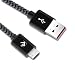 Produktbild Micro USB Kabel [2m / 6.5 ft ] Elechok® 2A Nylon Samsung Ladekabel - LIFETIME WARRANTY - for Android Devices, Samsung Galaxy, Nexus,Sony, Kindle, Motorola - schwarz