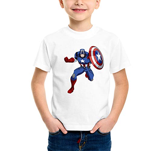 Powerpuff - Kids Captain America Printed T-Shirts (Boy/Girl) RS.420.00