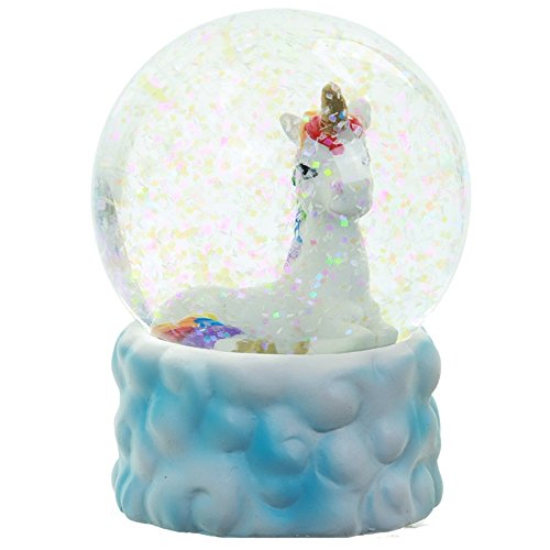 Einhorn/ Regenbogen Schneekugel - 4