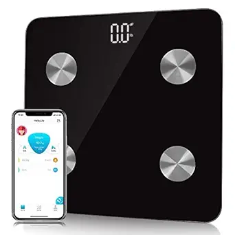 Prakal Digital Weight Machine Smart Electronic Rechargeable Bluetooth Scale Body Fat Scale Fitness Body Composition Monitor Fat Analyzer Weighing Scale BMI Machine