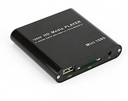 Sannysis 1080P Mini HDD Media Player MKV / H.264 / RMVB HD mit HOST USB / SD-Kartenleser - 4