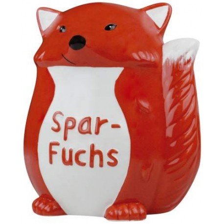 Preisvergleich Produktbild Spardose Fuchs "Spar-Fuchs" - Keramik, mittel