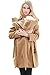 Sweet Mommy Big Hooded Maternity and Mother's Duffle Coat with baby pouch CAMELL