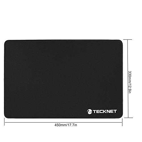 TeckNet® XL Gaming Mauspad Maus Mat – In den Maßen: 450x330x3mm Dimension – Rutschfeste Unterseite aus Gumm – Spezielle behandeltes Material - 4