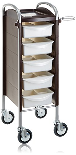 Efalock Piccolo 6002 Work Trolley - High/Large Wheels - Mocha Pearl - 1 Item