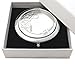 Vanroe 'Daisy with Love' Designer Compact Mirror in Gift Box - Magnified, Engravable, Luxury anniversary & birthday present