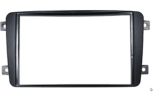 Audioproject A231- Façade autoradio Universel 2 DIN Compatible avec:Mercedes C-Klasse W203 CLK W209 Viano Vito-Noir