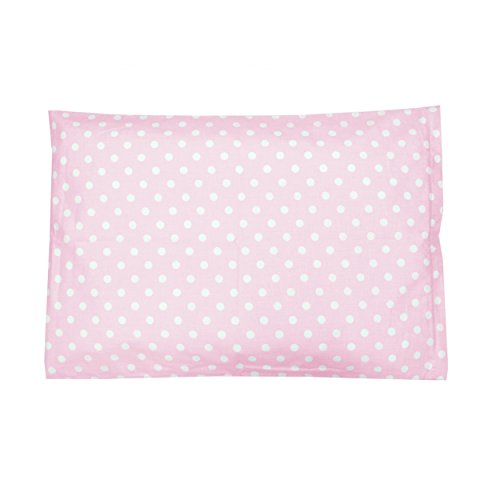 Kissenbezug Kissenhülle 100% Baumwolle Dekokissen Motiv Eulen Herzen Katzen Tupfen Sterne 40×40 50×50 40×60 40×80 80×80 , Farbe: Tupfen Rosa, Größe: 80×80 cm - 2