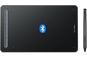 XP-PEN Deco MW Tavoletta grafica Bluetooth, 8"x5" Wireless con X3 Smart Chip, 60° Tilt con penna senza batteria, per disegnare, home office ed e-learning (nero)