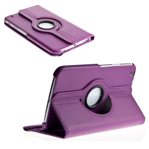 Tab3 360 ° Schutztasche für SAMSUNG GALAXY TAB 3 Hülle Schutz Etui Tasche Cover Case (8.0 Lila) - 2