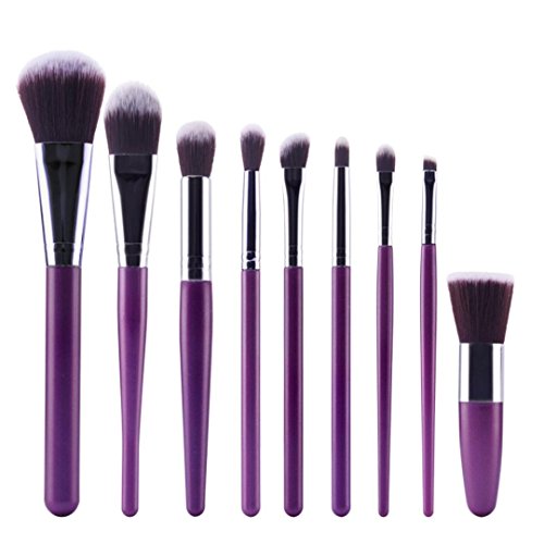 Koly Pro 9Pcs Cosmetic Brush Makeup Brush Sets Kits Tools eyeshadow brush (C)