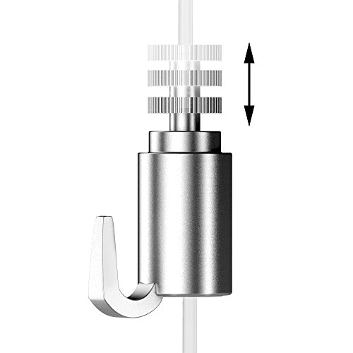 Bilderschienen Galerieschienen Bilderleiste Premium Komplett-Set 4m weiß - 4