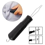 KOBWA Button Hook with Zipper Pull, Button Assist Device with Non-Slip Wide Handle Grip for Shirt, Dress Clothes, Pant, Coat Snap Buttoner, One Hand Buttons Aids for Seniors, Arthritis Sufferers