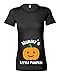 Womens Maternity 'Mummy's Little Pumpkin' Halloween T-Shirt (M - 10/12, Black)