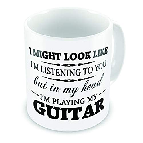 In My Head I'm Playing My (Guitar) Funny Novelty Gift Mug