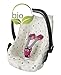 Produktbild ByBoom® - Sommerbezug, Schonbezug für Babyschale aus 100% BIO-Baumwolle mit Motiv, Universal für z.B. Maxi-Cosi, CabrioFix, Pebble, City SPS, Farbe:Natur - Sterne Grau
