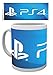 Produktbild empireposter - PlayStation - PS4 Logo - Größe (cm), ca. Ø8,5 H9,5 - Lizenz Tassen, NEU - Beschreibung: - Keramik Tasse, weiß, bedruckt, Fassungsvermögen 320 ml, offiziell lizenziert, spülmaschinen- und mikrowellenfest -